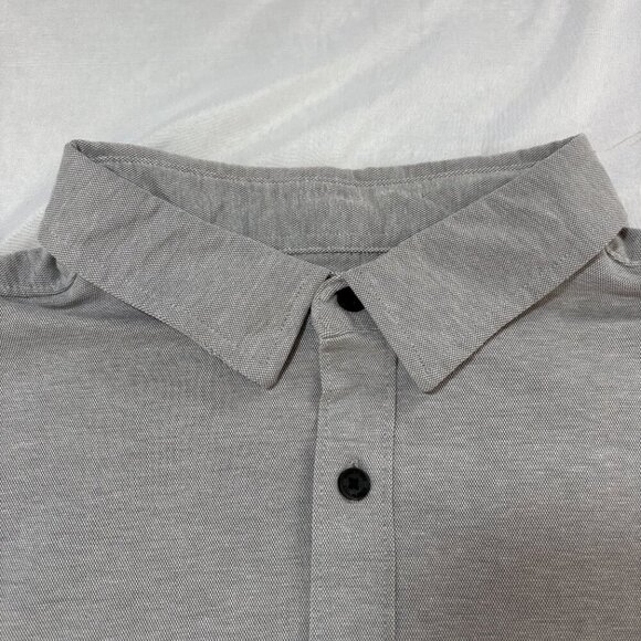NWT Kenneth Cole New York Men's XL Grey Long Sleeve Button Down Knit - Picture 4 of 10